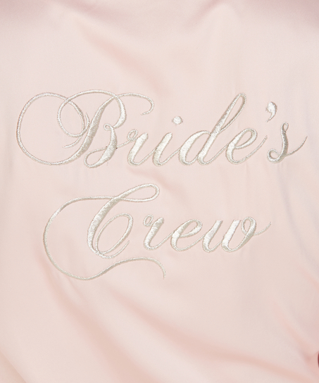 Kimono de sat&eacute;n Bridal, Rosa