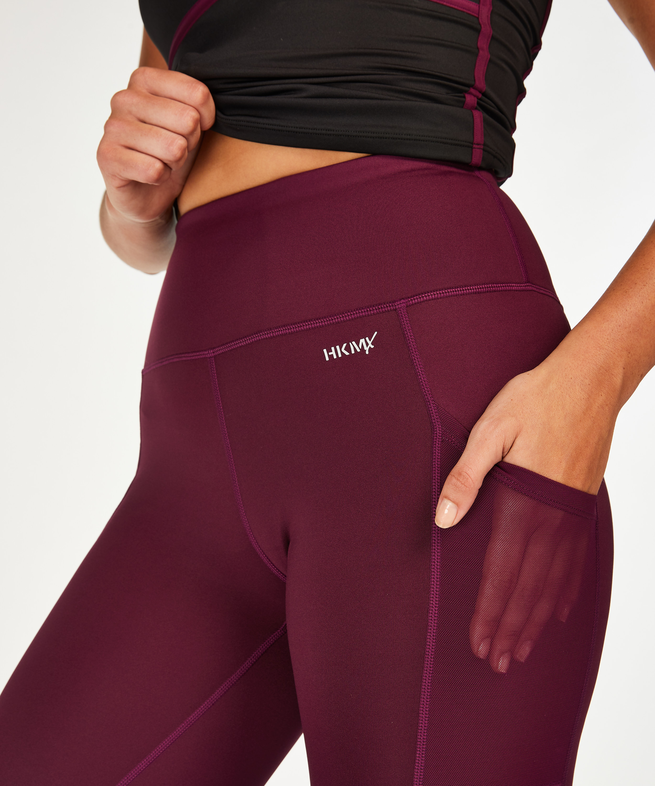 HKMX Mallas de cintura alta Oh My Squat, Morado, main