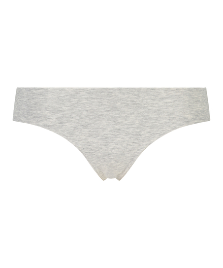 Tanga de algodón Invisible, Gris