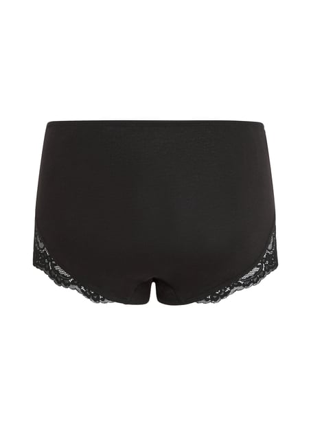 Superslip maxi de encaje, Negro