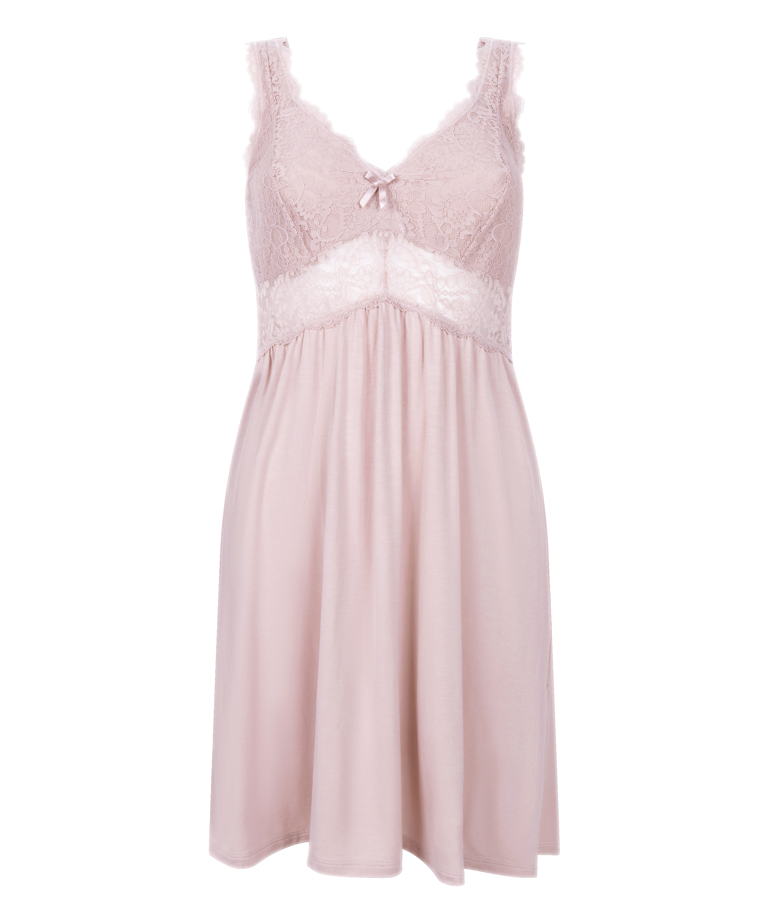 Vestido lencero Nora Lace, Rosa, main