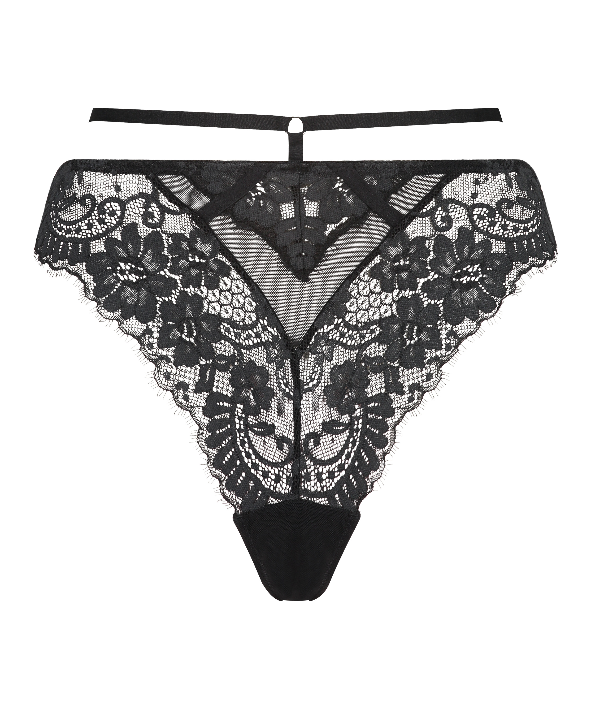 Tanga de tiro alto Lidia, Negro, main