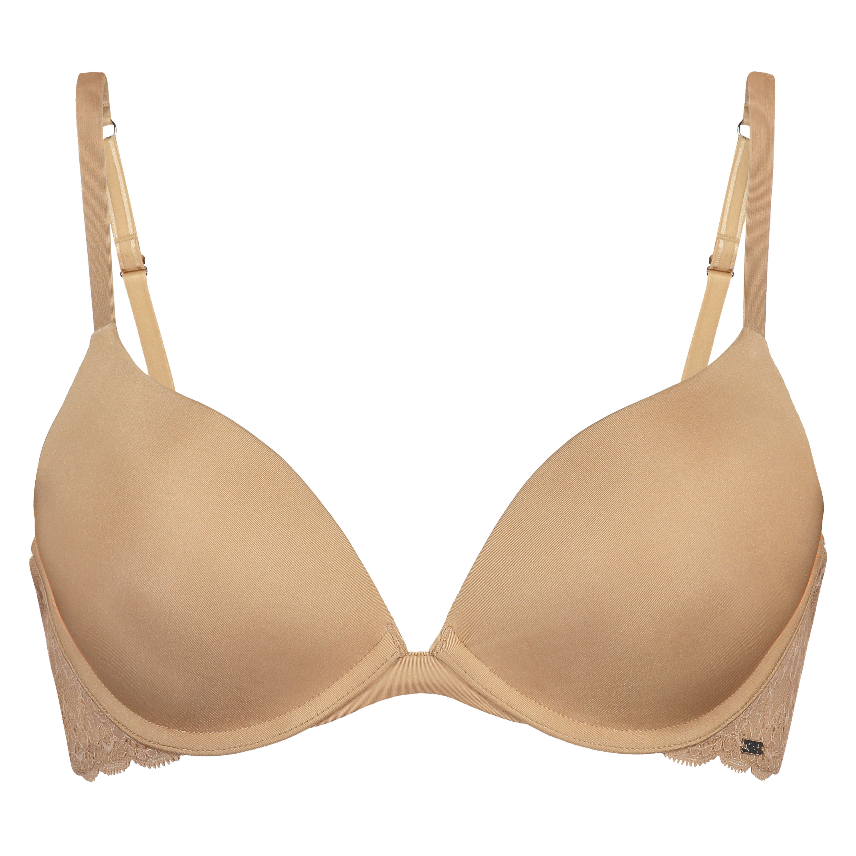 Sujetador push-up de aros preformado Angie, Beige