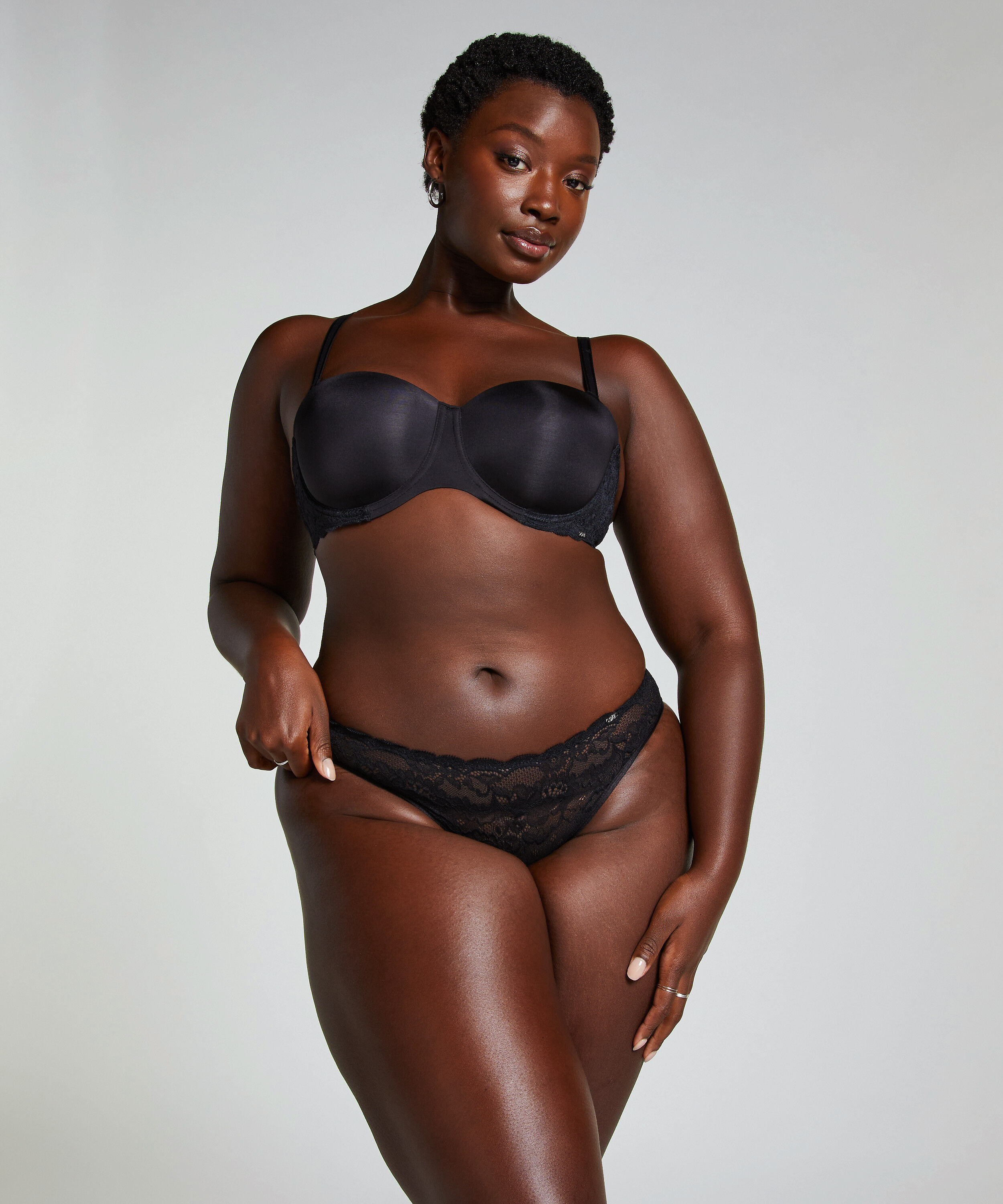 Juego de 2 de braguitas Angie, Negro