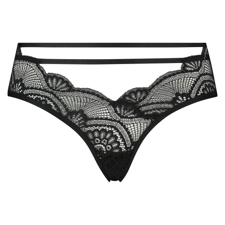 Tanga de tiro alto Ziggy, Negro