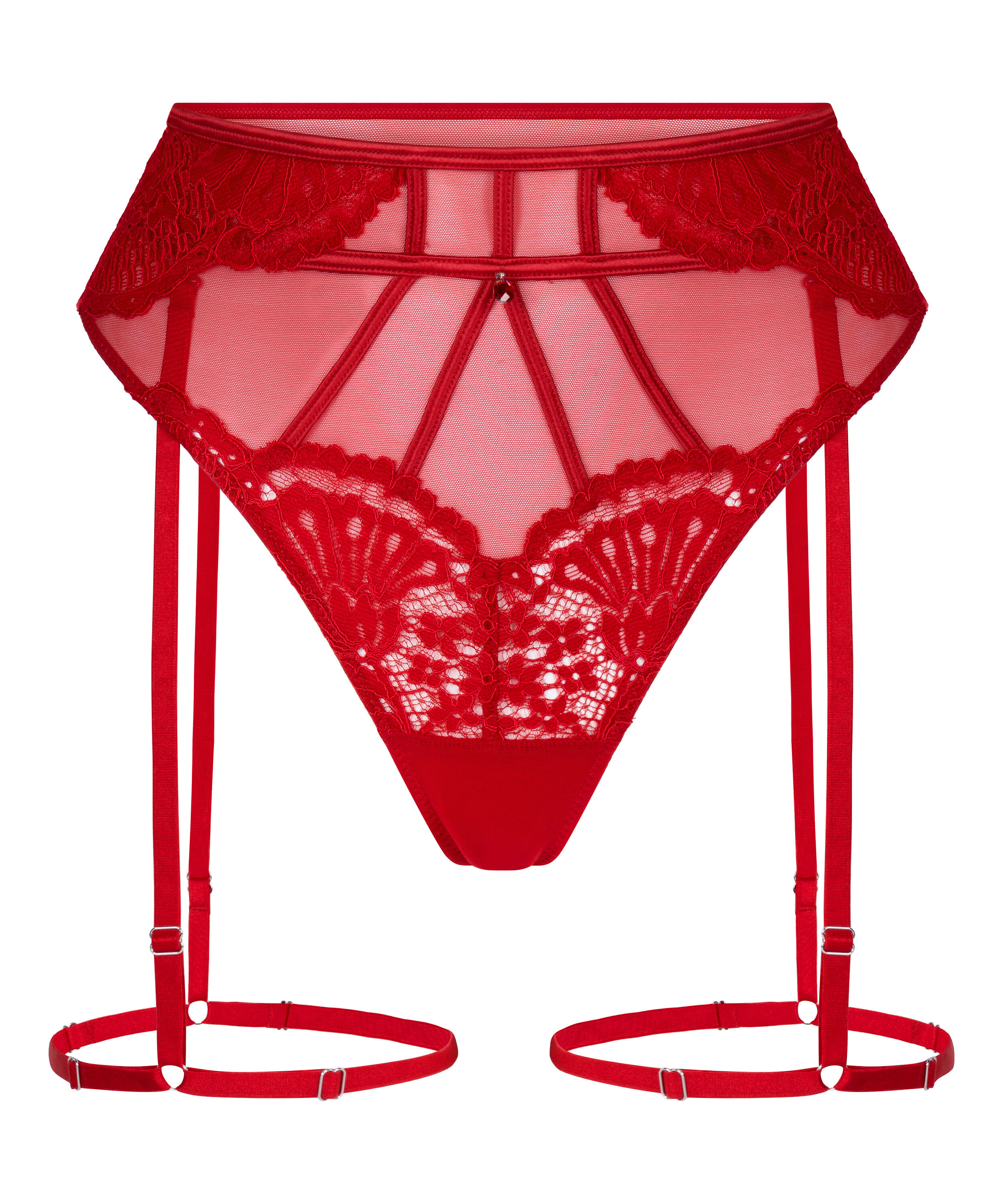 Tanga liguero Whitney, Rojo