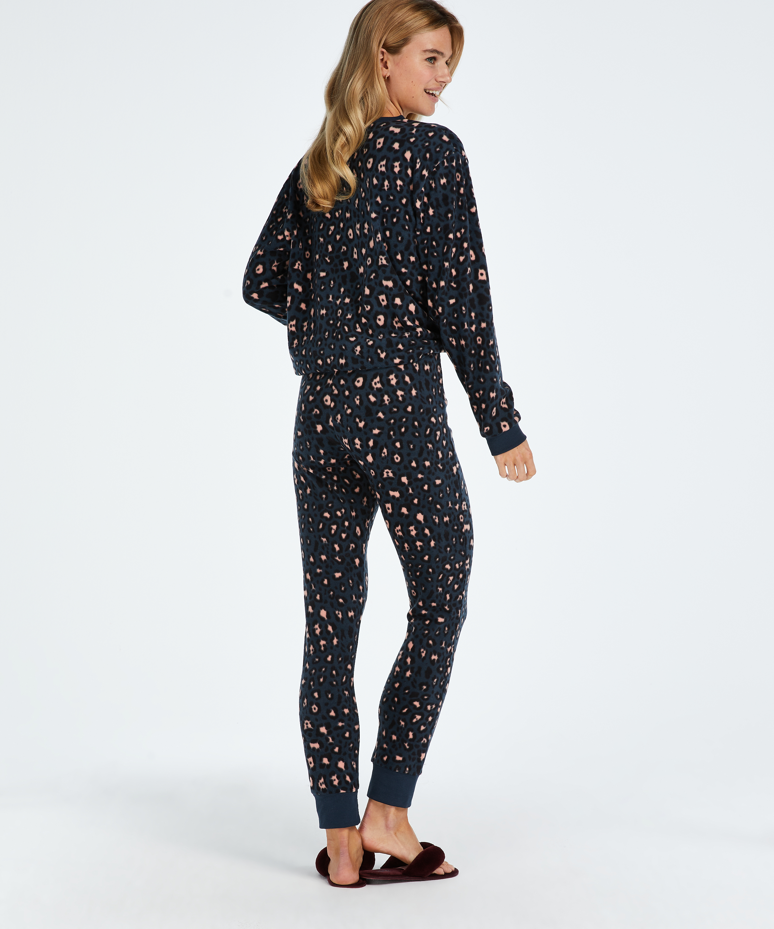 Conjunto de pijama con bolso, Azul, main