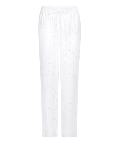 Pantalón de pijama Jacquard Hearts, Azul