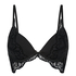 Sujetador de aros longline push-up preformado Pippa, Negro