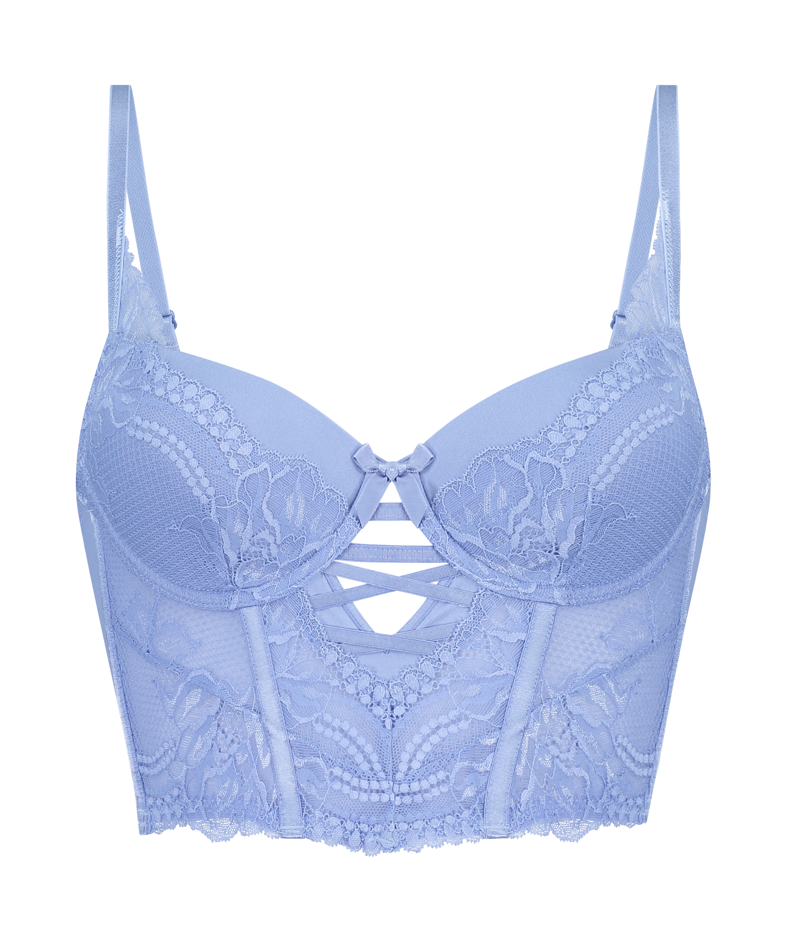 Sujetador longline con aros preformado Kimberley, Azul, main