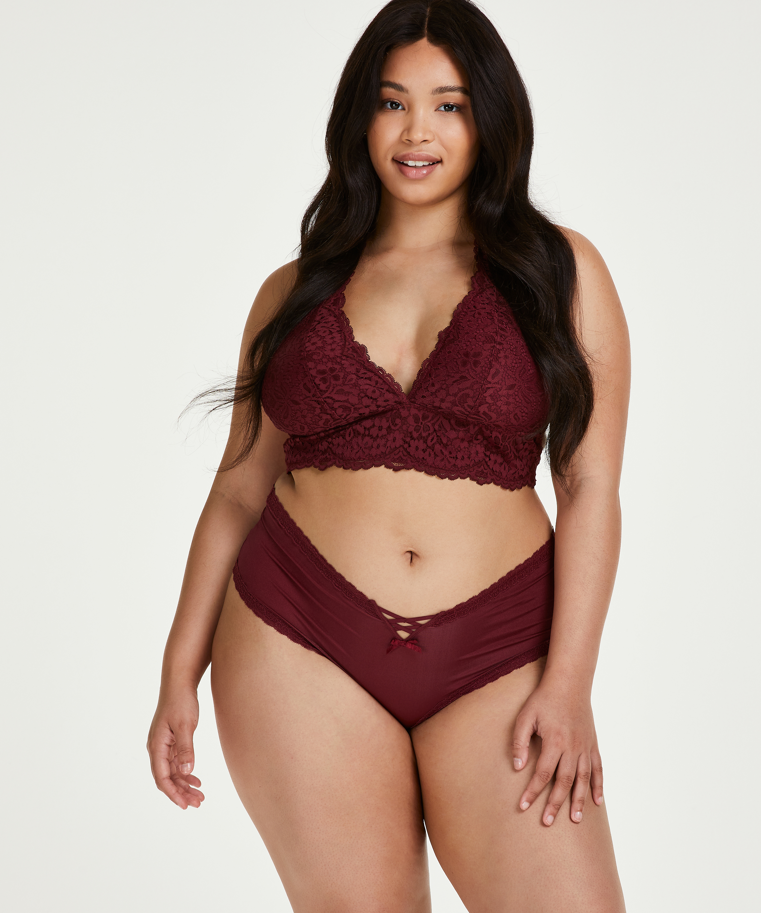 Brasileña en forma de V Vixen Curvy, Rojo, main