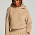 Sudadera con capucha Fleece Snuggle, Beige