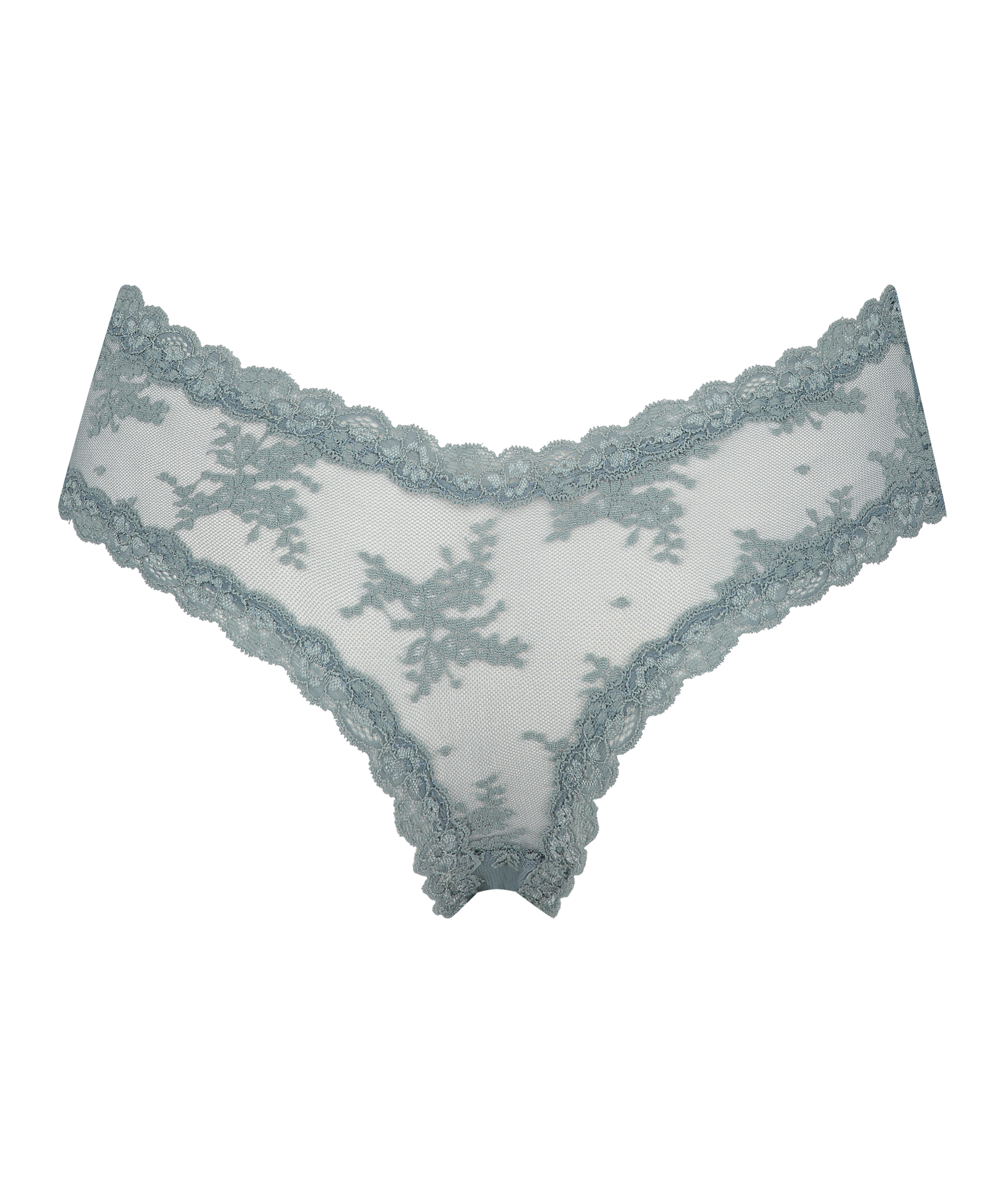 Brasile&ntilde;a en forma de V burn-out mesh, Verde, main