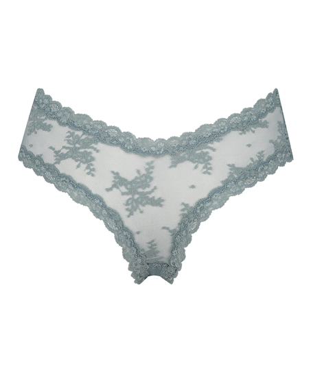 Brasile&ntilde;a en forma de V burn-out mesh, Verde