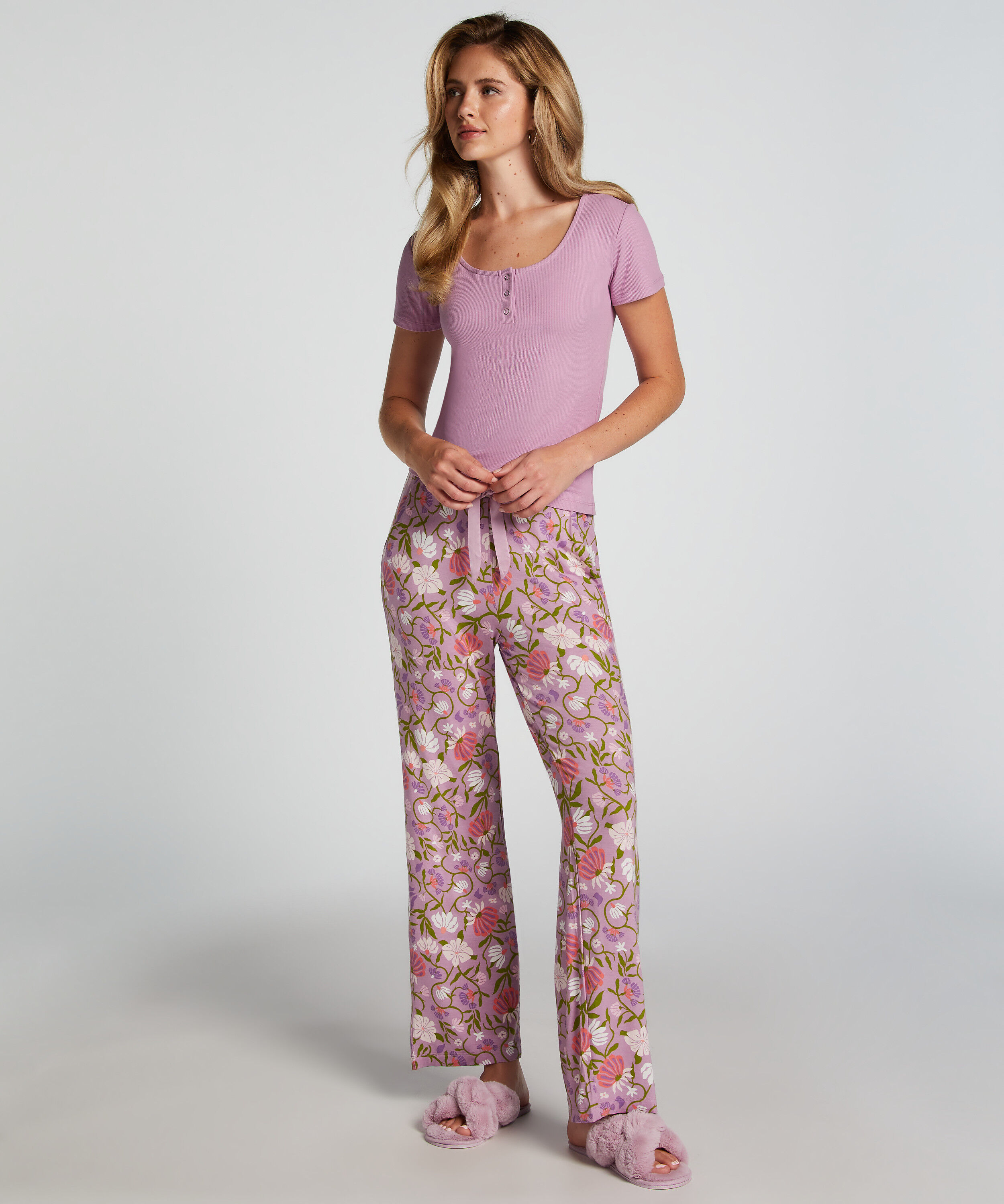 Pantalón de pijama Jersey, Morado
