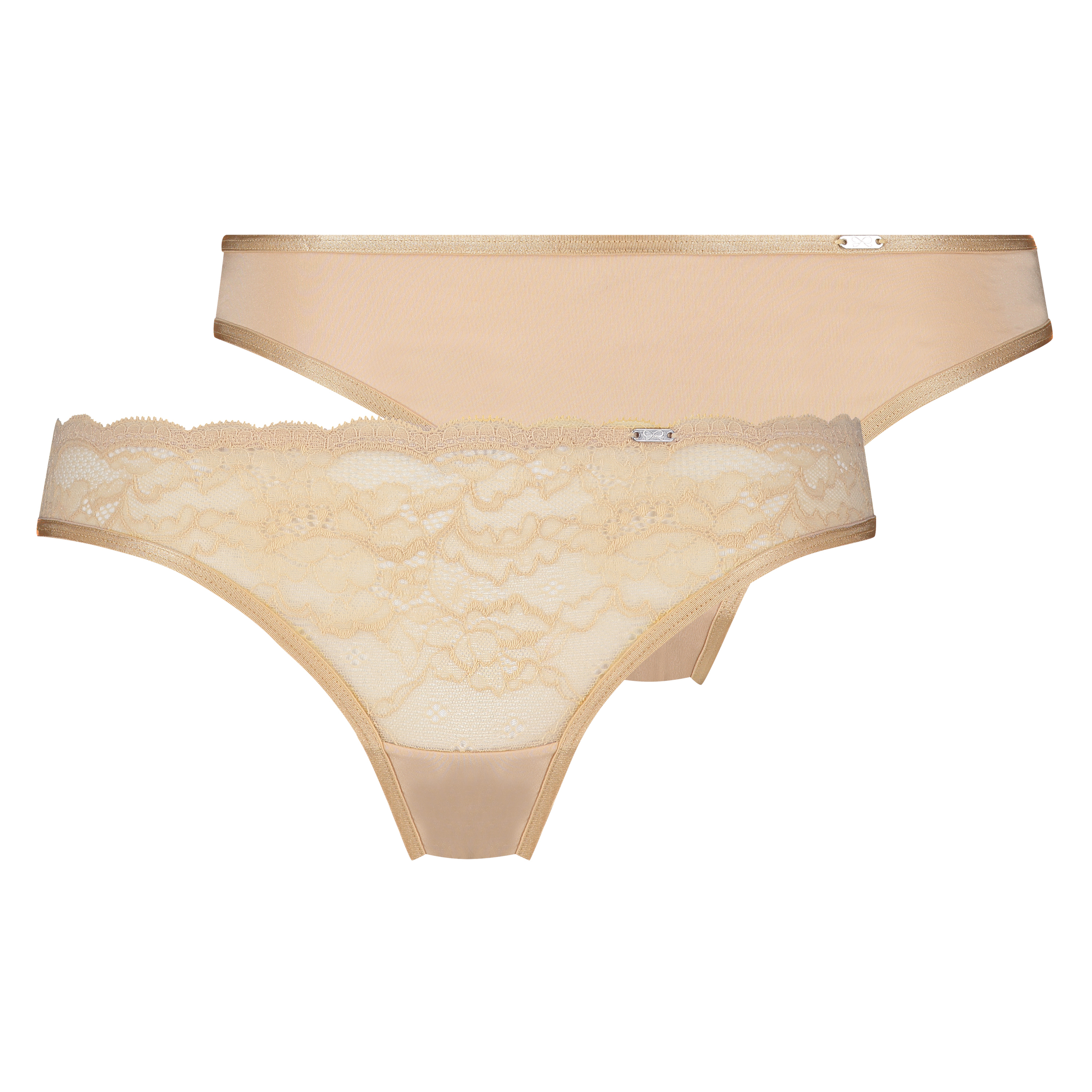 Juego de 2 de tangas Angie, Beige, main