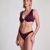 Braguita de bikini de tiro alto de neopreno, Morado