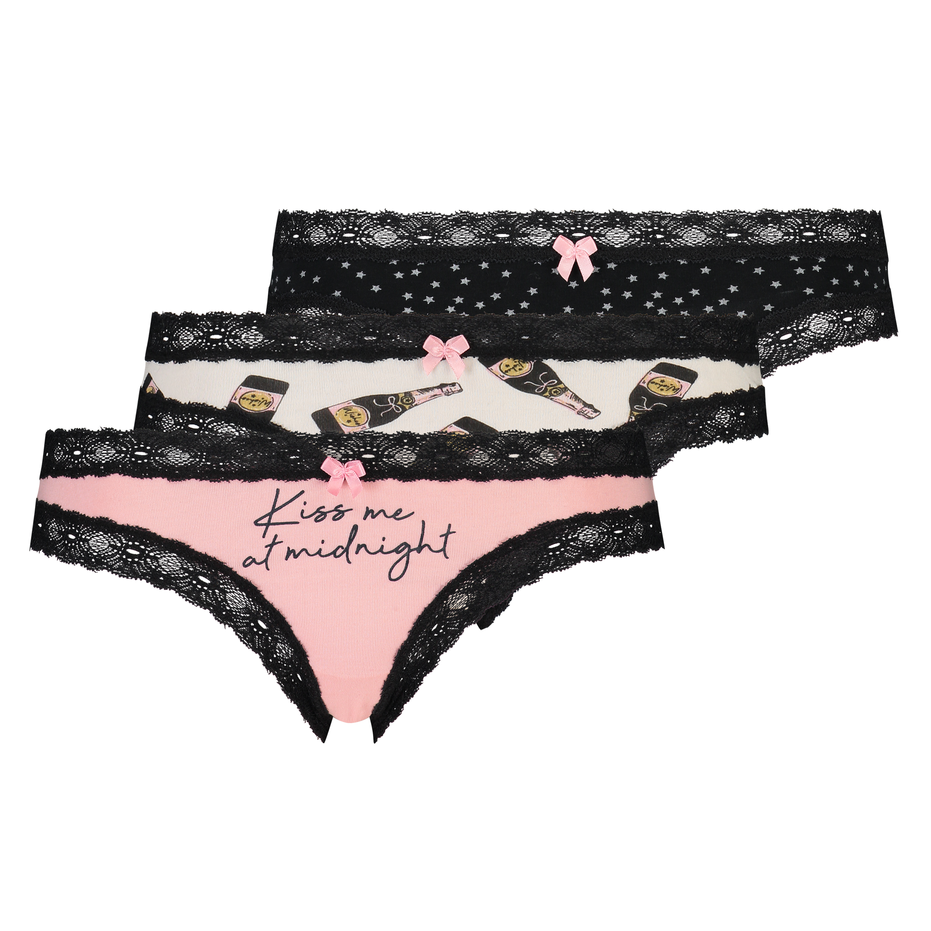 Lote de 3 braguitas brasileñas Classics, Negro, main