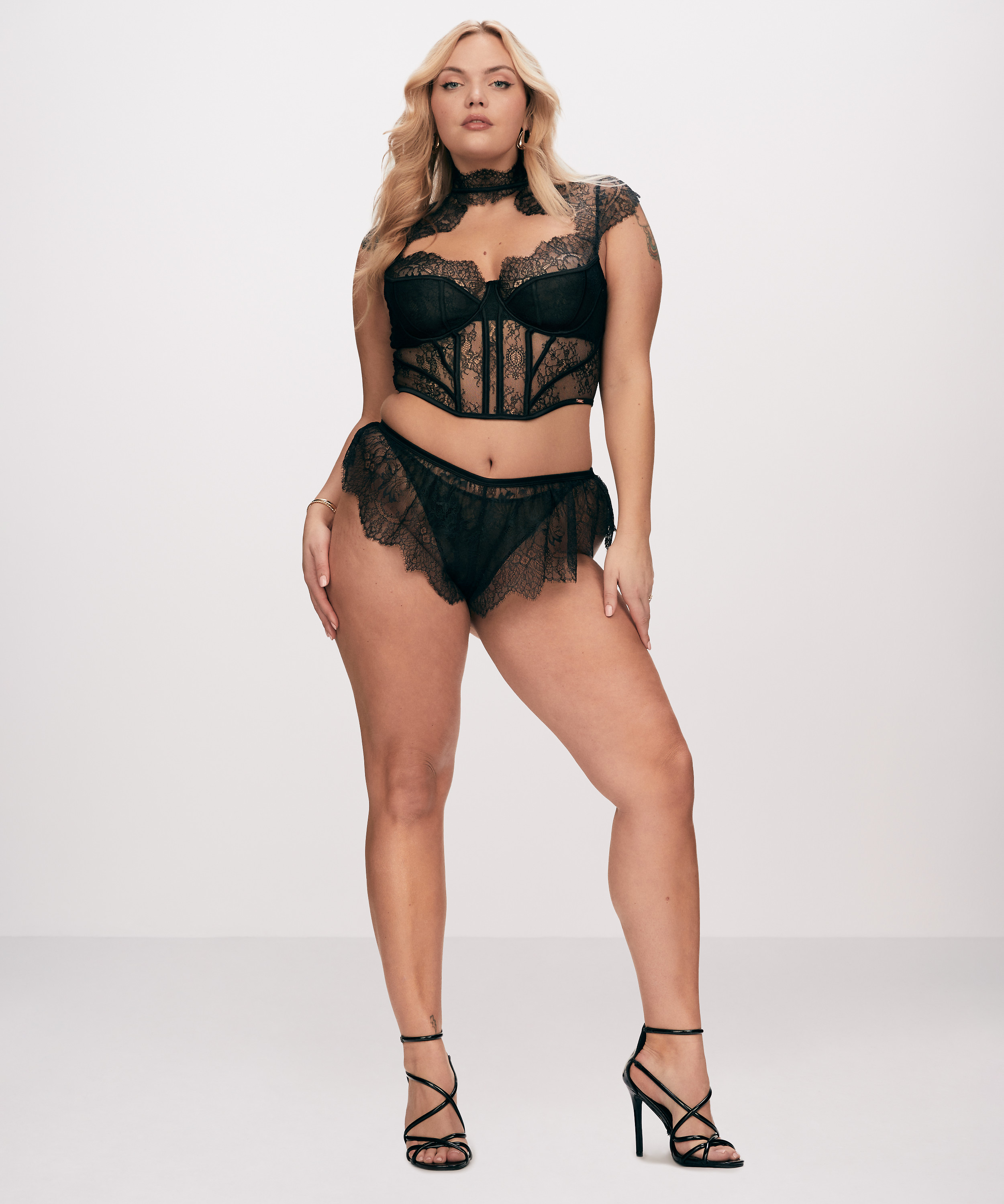 Top Lace Camille, Negro, main