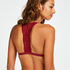 Bralette triangular preformado Rose, Rojo