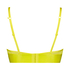 Bralette de rejilla Flexing, Amarillo