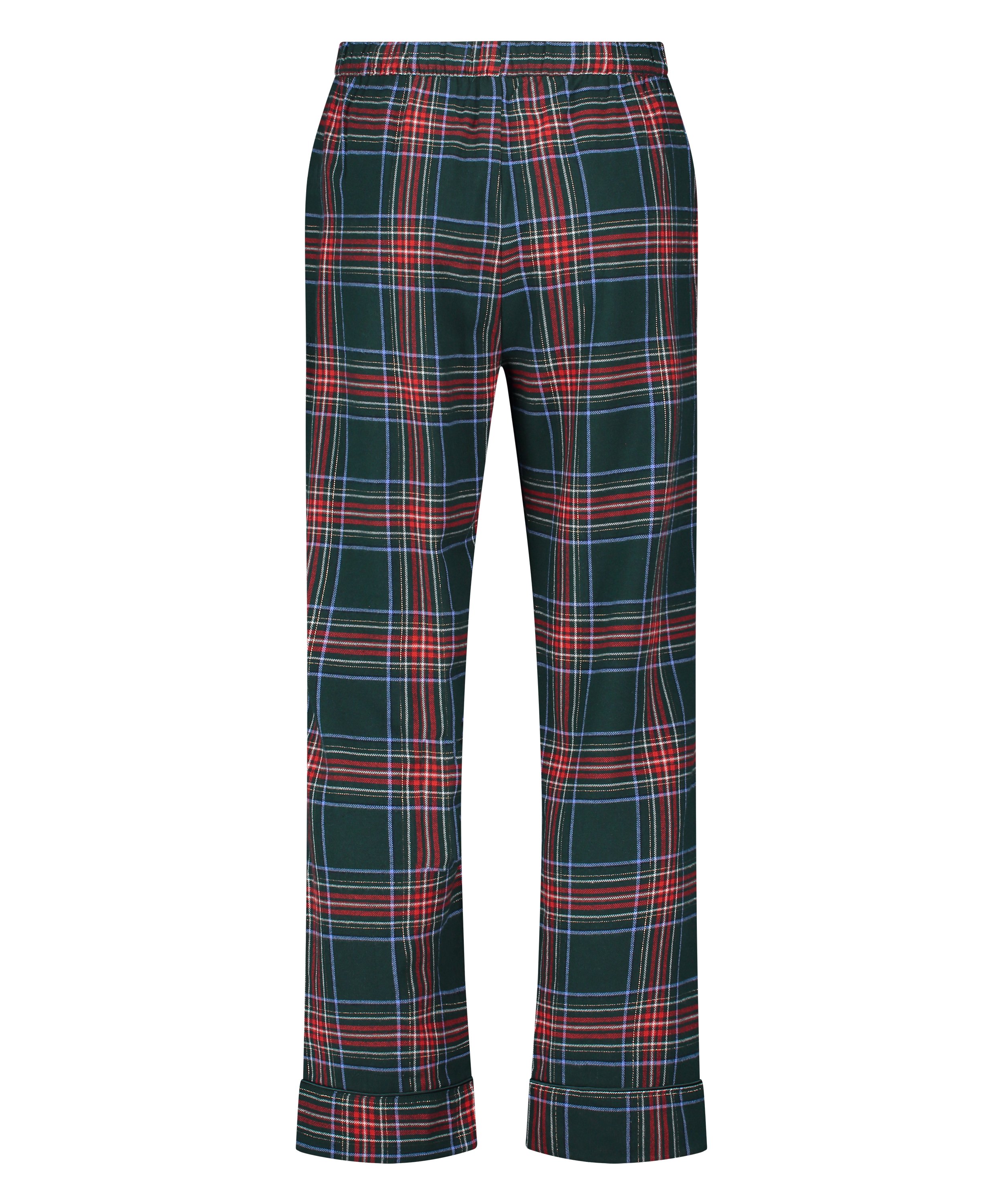 Petite pantalones de pijama de franela, Verde, main