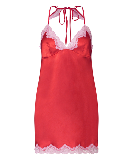 Vestido lencero Satin, Rojo