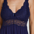 Vestido lencero Nora Lace, Azul