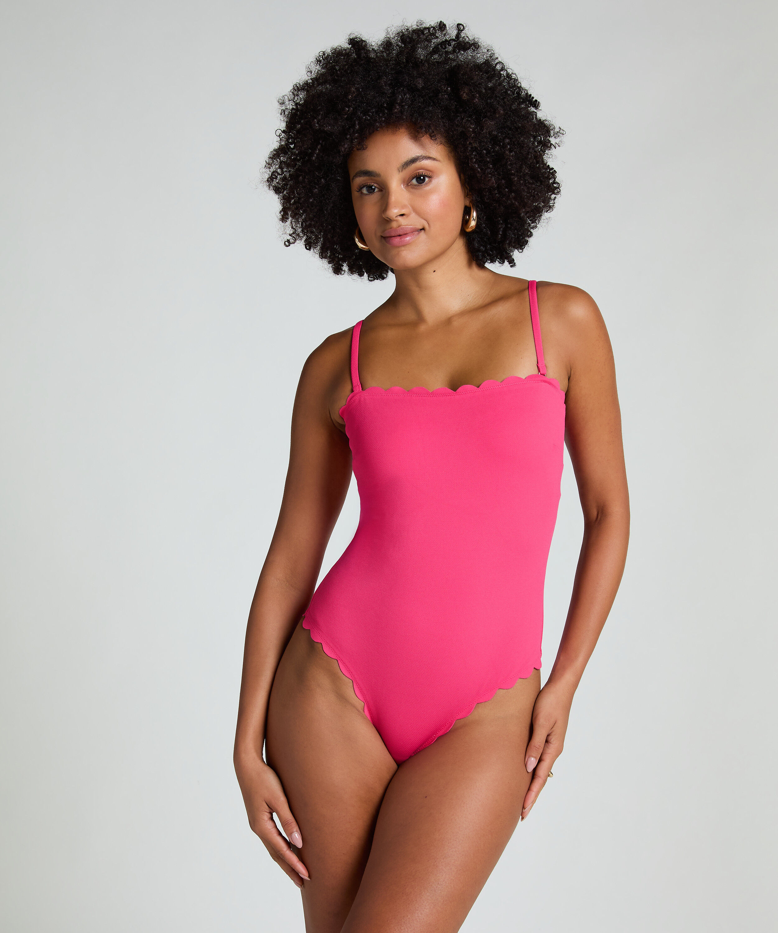 Ba&ntilde;ador Bandeau Scallop, Rosa