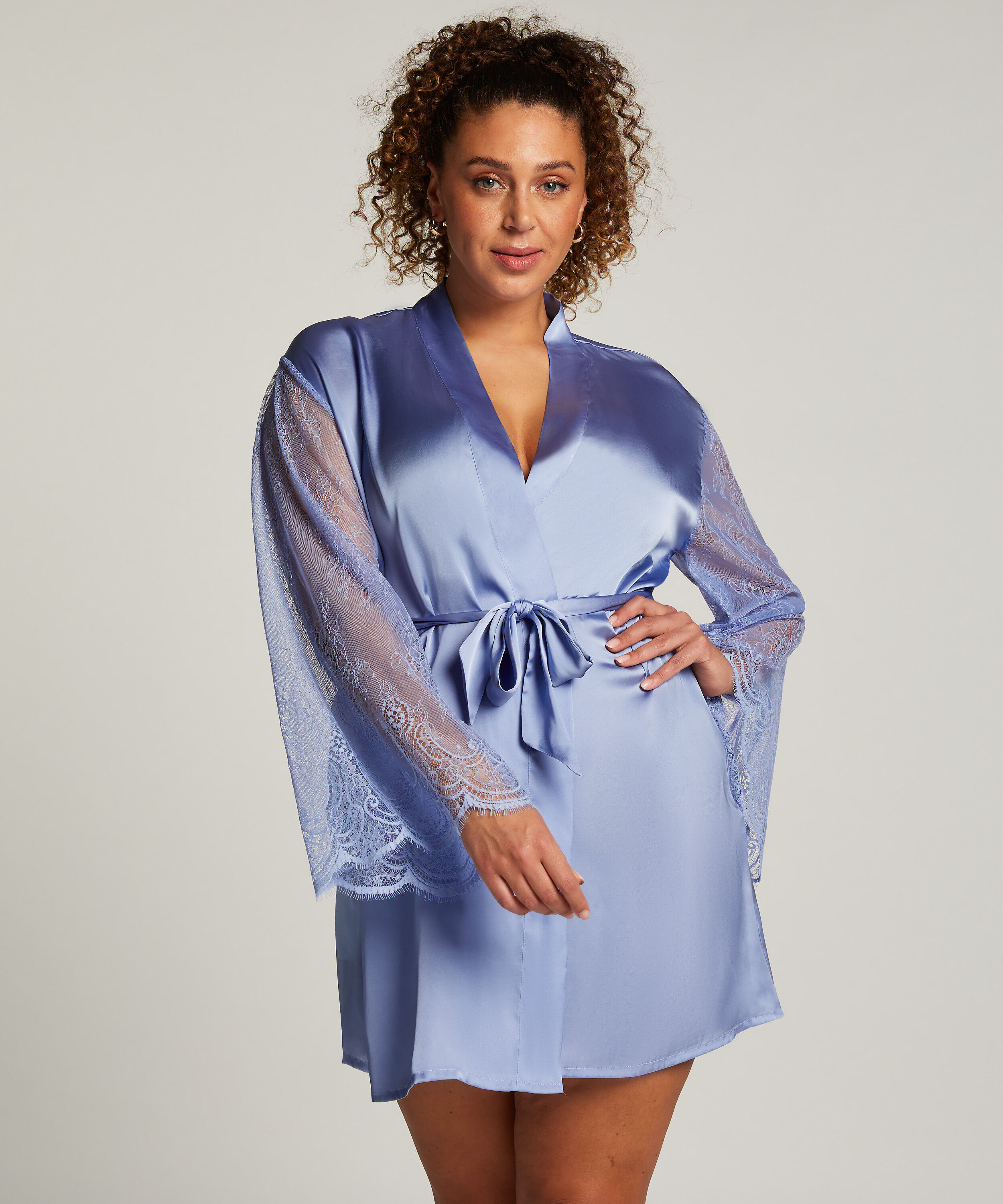 Kimono Satin, Azul