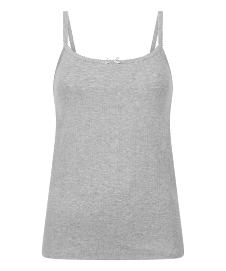 Camisola en pointelle, Gris