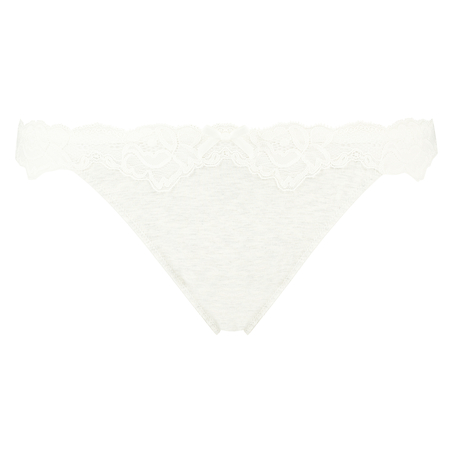 Tanga de algod&oacute;n Secret Lace, Gris