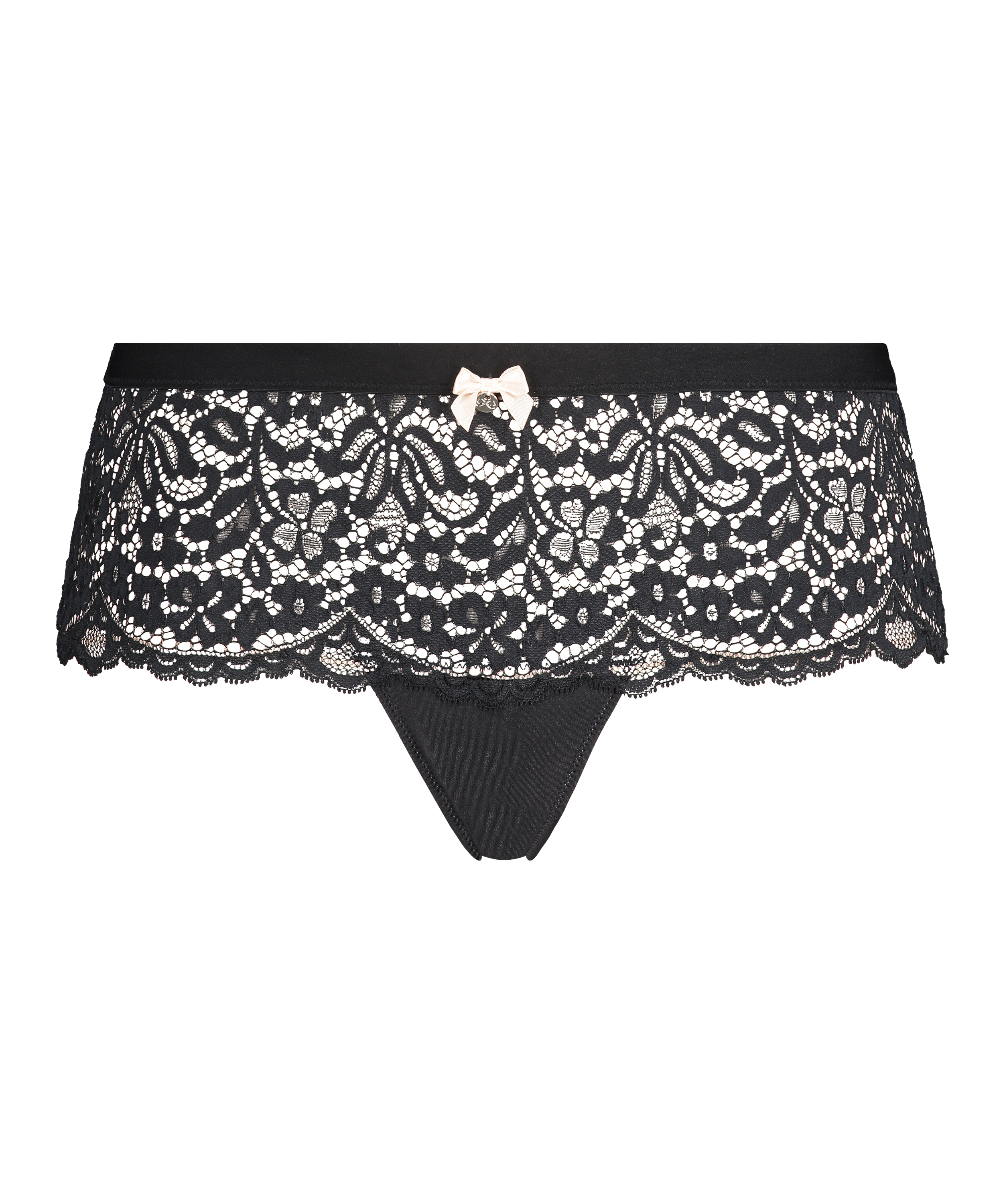 Tanga bóxer Rose, Negro, main