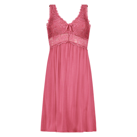 Vestido combinaci&oacute;n Modal Lace, Rosa