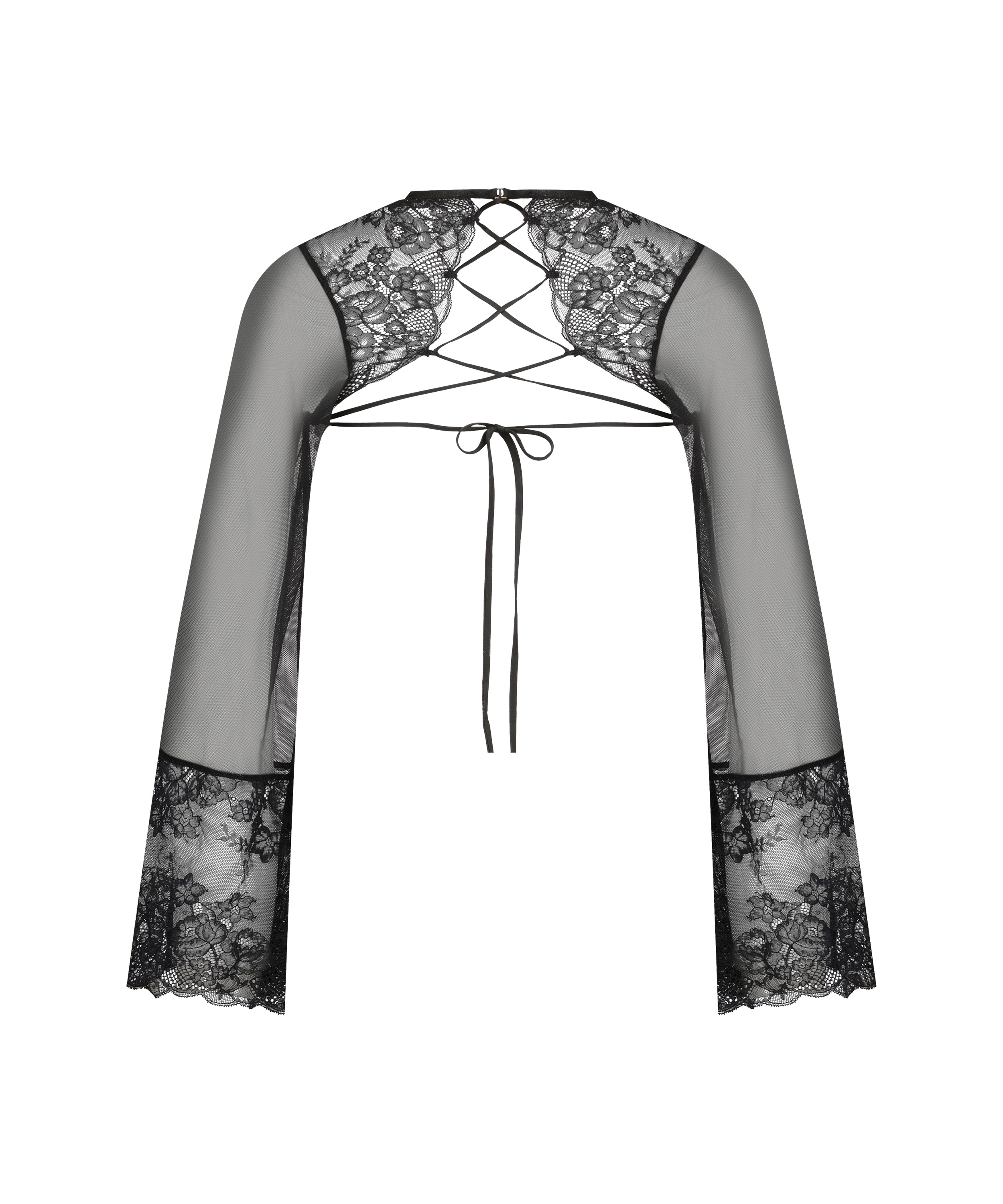 Top encaje Catalina, Negro, main