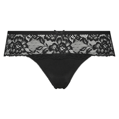 Tanga b&oacute;xer Bianca, Negro
