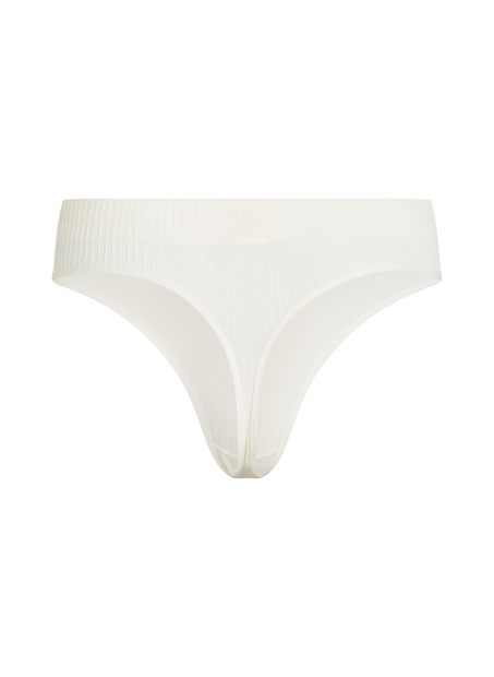 Tanga de tiro alto Dianne, Blanco