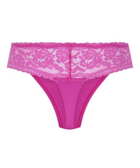 Tanga de estilo b&oacute;xer Florence, Rosa