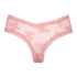 Brasileña en forma de V burn-out mesh, Rosa