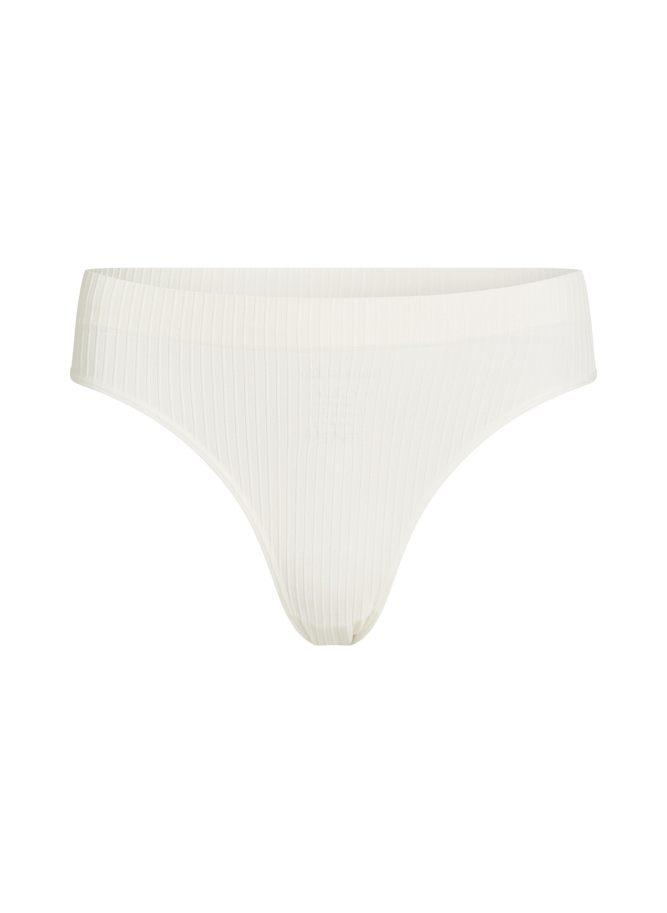 Tanga de tiro alto Dianne, Blanco