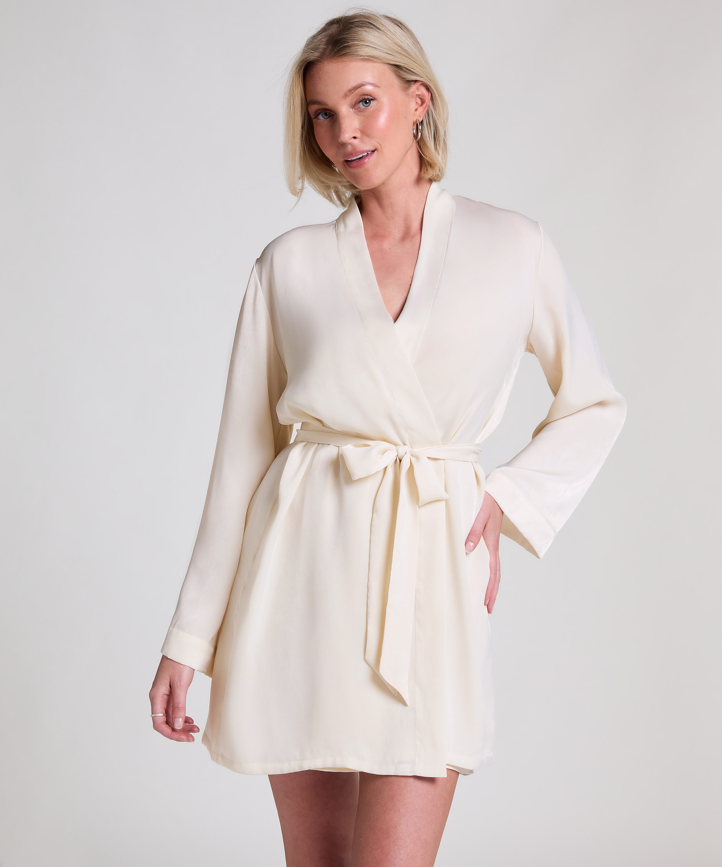 Kimono Satin, Blanco, main