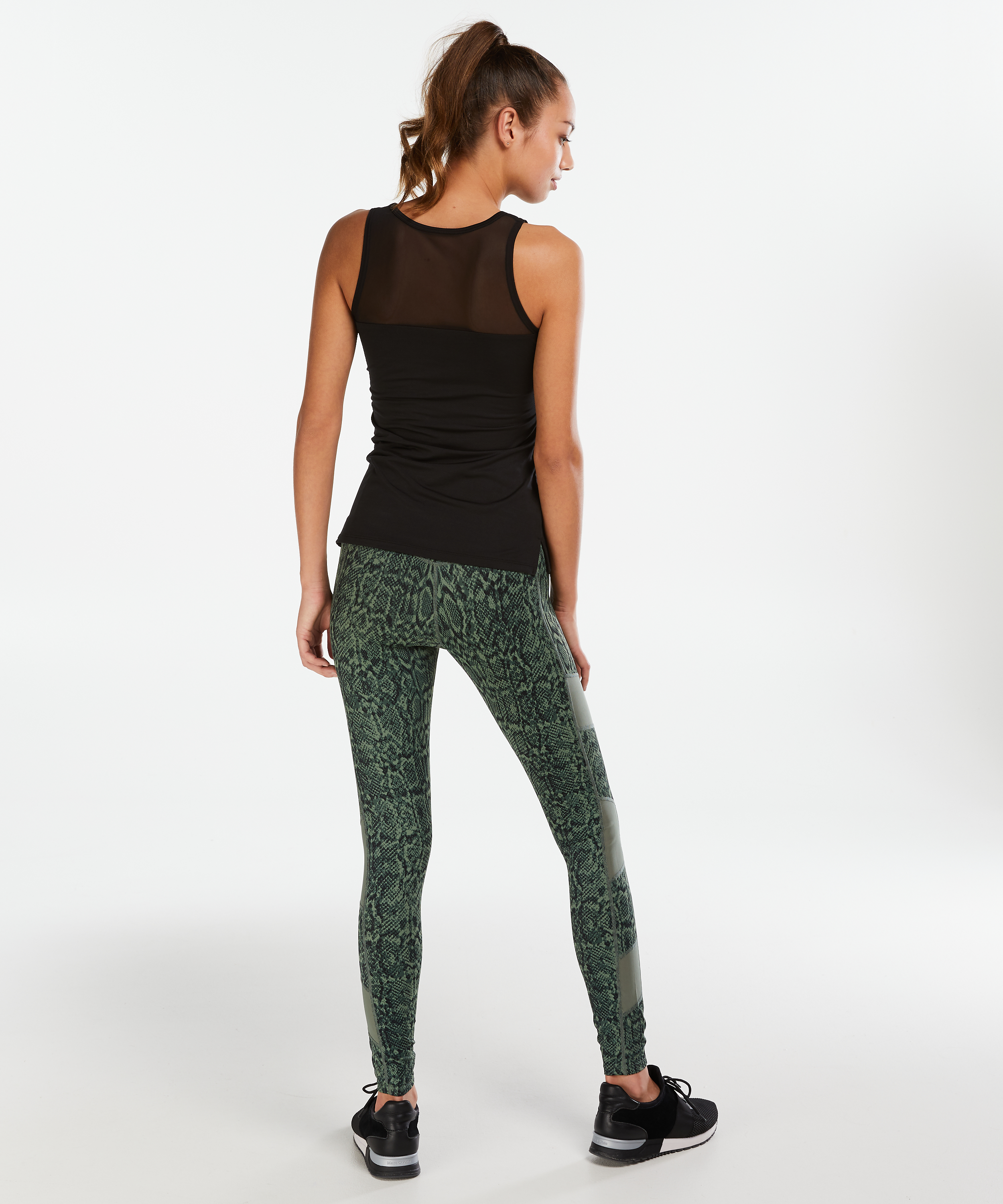 Camiseta sin mangas de malla HKMX, Negro, main