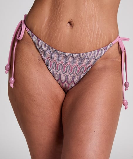 Braguita de bikini de tiro alto Cali, Rosa