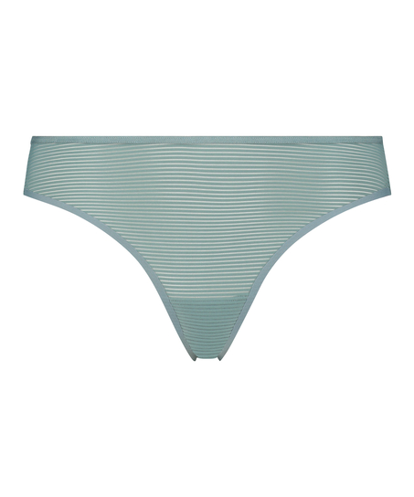 Tanga invisible Stripe mesh, Verde