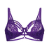 Sujetador longline con aros preformado de media copa Iggy, Morado