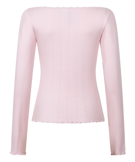 Top de pijama Pointelle, Rosa
