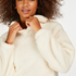 Sudadera con capucha Fleece Snuggle, Blanco