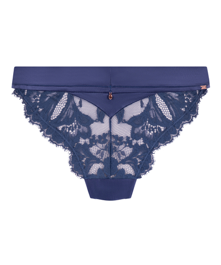 Tanga Grace de tiro alto, Azul