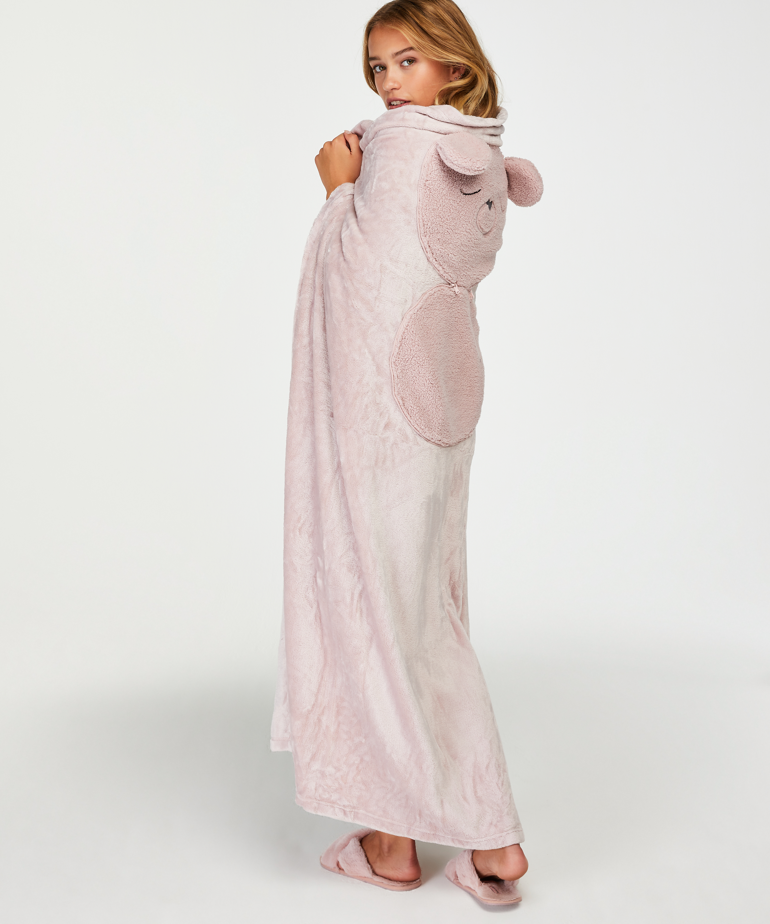 Manta Cozy Bear, Morado, main