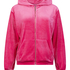 Chaqueta con capucha de terciopelo, Rosa